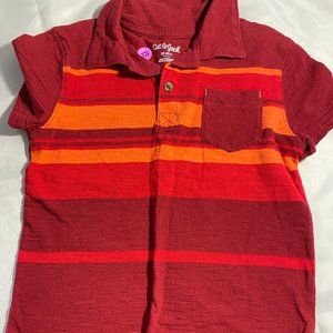 Kids Red and Orange shirt with Collar